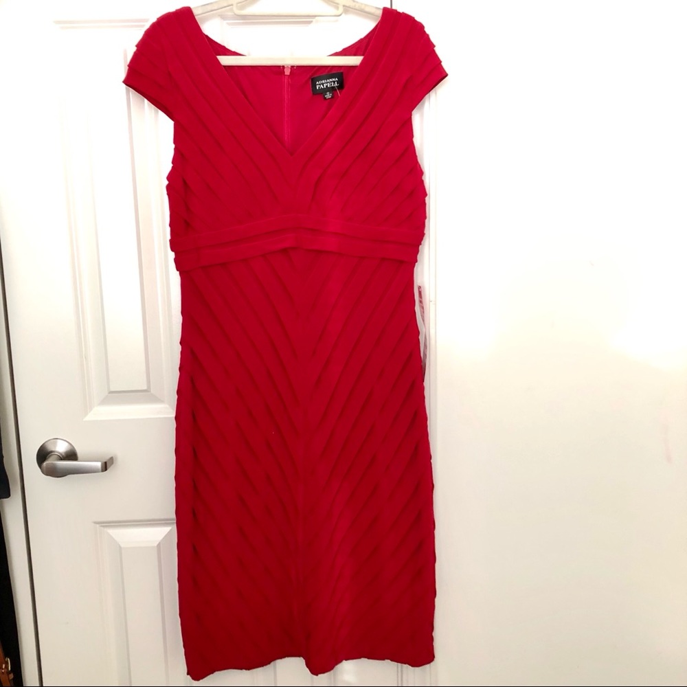 Red Adrianna Papell Dress